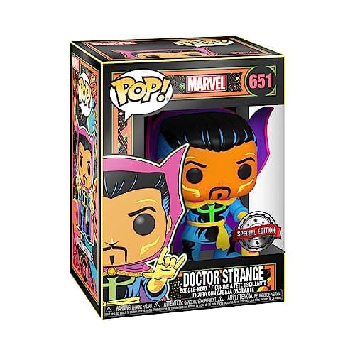 Image of Funko POP! Marvel: Black Light - Dr. Doctor Strange - Marvel Comics - Collectable Vinyl Figure - Gift Idea - Official Merchandise - Toys for Kids & Adults - Comic Books Fans