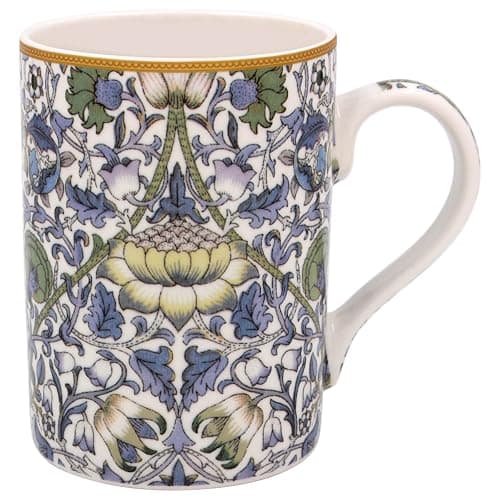 Image of The Leonardo Collection Lodden Mug William Morris, Tea and Coffee Mugs for Hot Drinks | Fine China Printed Mugs for Kitchen & Home | Reusable Ceramic Cups for Every Occasion | Gifts for Women & Men