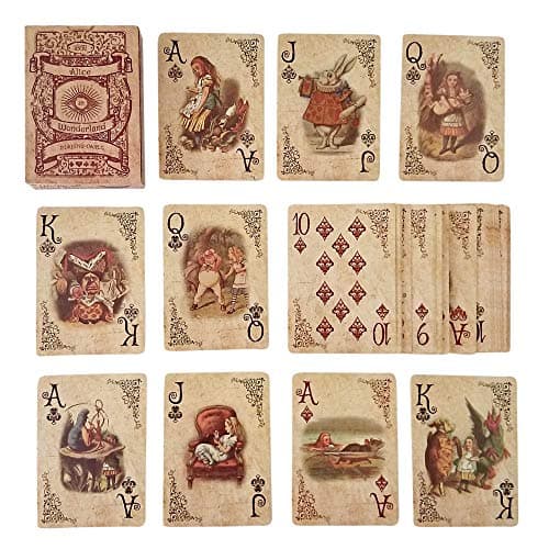 Image of ASVP Shop Alice In Wonderland Playing Cards - Full Set - Perfect for Gifts, Games, Decor, Alice in Wonderland Party Supplies and Decoration