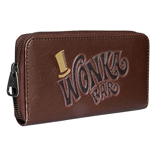 Image of Willy Wonka Charlie and the Chocolate Factory Choco-Essential Wallet, Brown, 19 x 10 cm