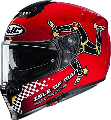 Image of HJC Helmets R-PHA-70 ISLE OF MAN IOM TT BLACK/RED M