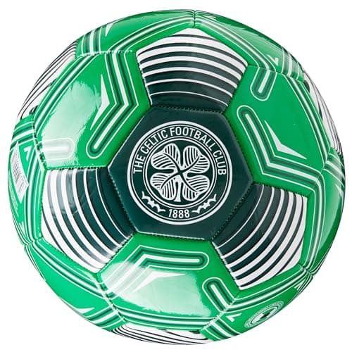 Image of Celtic F.C. Football Soccer Ball for Adults Teenagers Kids Training Football Size 3, 4 or 5 - Celtic Merchandise (Green Logo, Size 4)