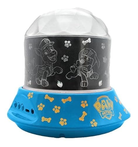 Image of Lexibook, Paw Patrol, Nightlight with Speaker, Projections of The Paw Patrol Universe, Kaleidoscopic Lights on The Ceiling, Speaker with Auxiliary Plug, Rechargeable, NLJ035PALXB