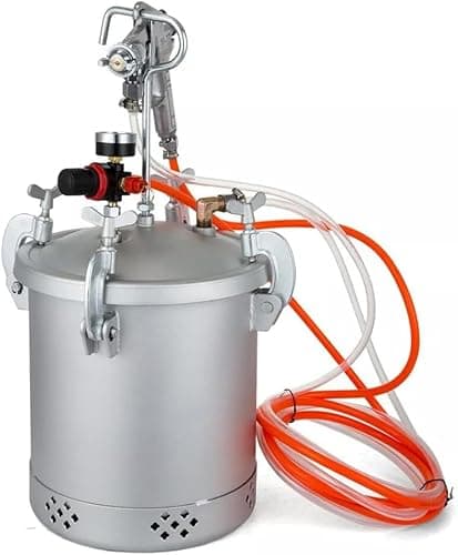 Image of Paint Tank,10L Air Paint Pressure Pot Tank Carbon Steel Pressure Pot Paint Tank With Spray Gun Adjustable Valve,Paint Sprayer Suitable for Spraying Walls, Cars, Steel Structures