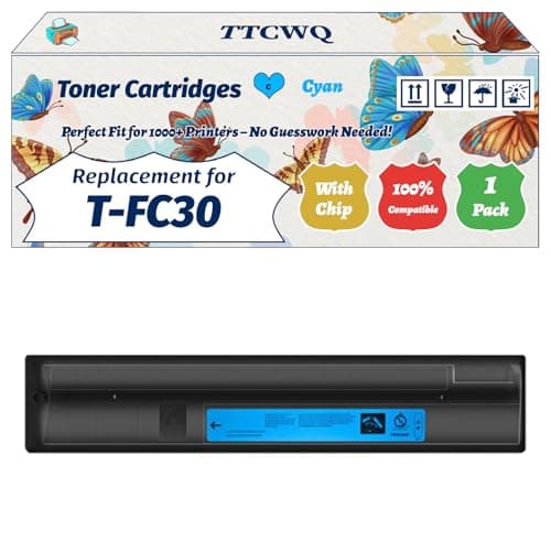 Image of Compatible for Toshiba T-FC30 Toner Cartridges Work for Toshiba E-Studio 2050 C 2050 C SE 2051 C 2550 C 2550 CSE 2551 Printers (1 Pack Cyan)