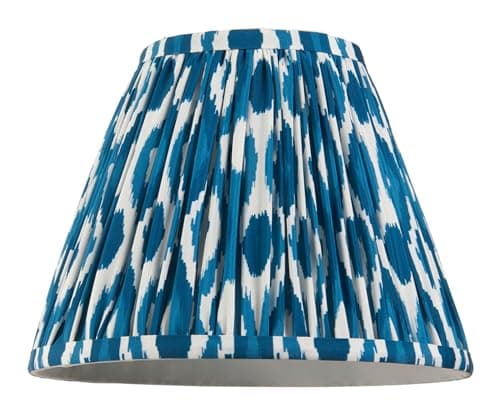 Image of Endon 113090 Ikat Light Shade, Blue, 250mm