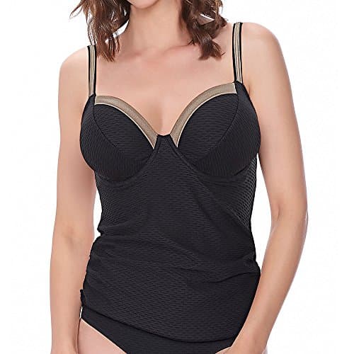 Image of Fantasie Swimwear Monaco U/W Tankini Top With Gathered Side 32F Stardust