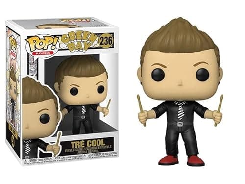 Image of Funko Green Day + Pop Protector: Pop! Punk Rocks Vinyl Figure (Gift Set Bundled with ToyBop Brand Box Protector Collector Case) (TRE Cool with Drumsticks #236/56726)