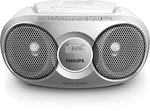 Image of Philips AZ215S CD-Soundmachine (Digital UKW, Audio-In, 3 Watt, easy handling) - silver