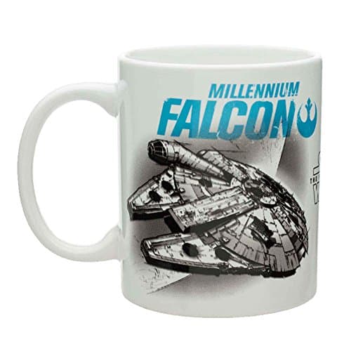 Image of Star Wars The Force Awakens Coffee Mug - Tie Fighter & Millennium Falcon