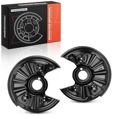 Image of Frankberg 2x Brake Dust Shield Brake Disc Cover Rear Axle Compatible with P.a.s.s.a.t 3G2 CB2 1.4L-2.0L 2014-2024 O.c.t.a.v.i.a IV NN3 NX3 1.0L 2.0L 2020-2024 Replace# 3Q0615611B