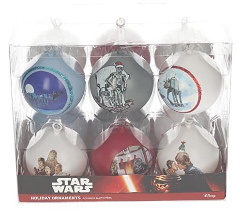 Image of Star Wars Sdtsdt89744 Set of Christmas Baubles, White, 22 x 15 x 15, Pack of 12