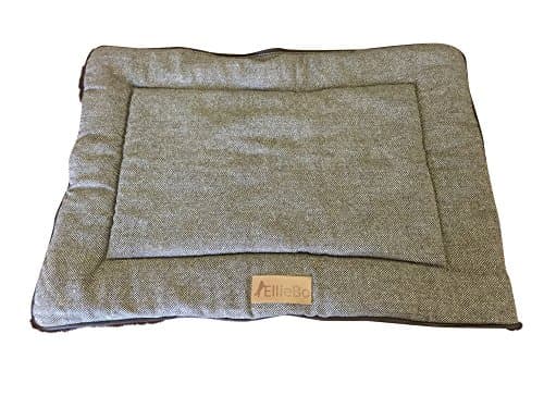 Image of Ellie-Bo Medium Reversible Tweed and Brown Faux Fur Mat for 30-inch Dog Cage