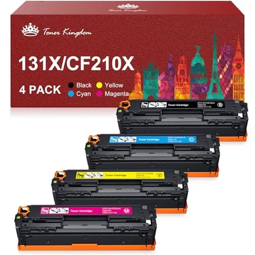 Image of Toner Kingdom Compatible Toner Cartridge for HP 131X CF210X CF210A 131A for HP LaserJet Pro 200 Color M251n M251nw M276nw,128A CF320A CM1415FNW CP1525N,125A CB540A CP1515n CP1215