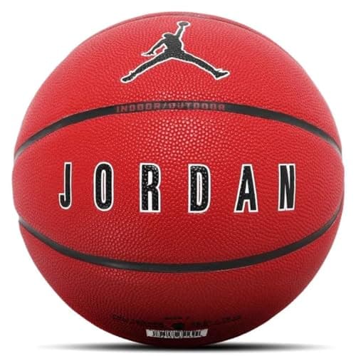 Image of Nike Jordan Ultimate 2.0 Basketball 8P - Indoor Outdoor Basketball Ball - Performance Training Basketball - Delivered Deflated, University Red/Black/White/Black, 7