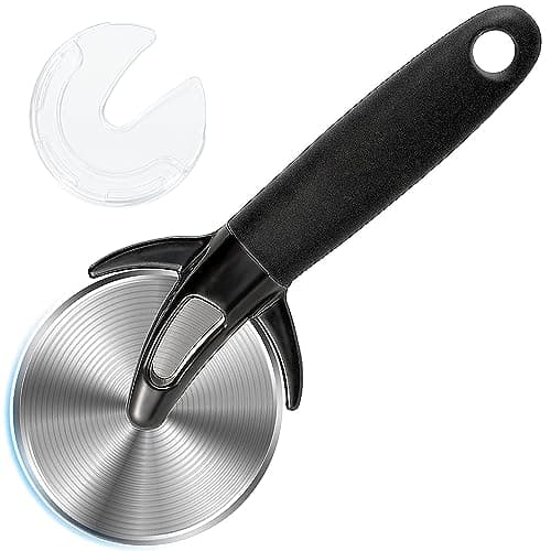 Image of Navani Pizza Cutter, Stainless Steel Pizza Cutter Wheel, Easy to Cut and Clean, Dishwasher Safe,Super Sharp Pizza Slicer, Professional Pizza Knife 8.5 Inch, 2023050601