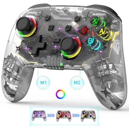 Image of Joso Game Controller for PC/iPad/iPhone/Android, Wireless Gamepad for Switch/PS4/PS3, Cloud Gaming Controller Support Streaming on PS/Xbox/PC Console with Back Button/Turbo/6-Axis Gyro/Dual Motors