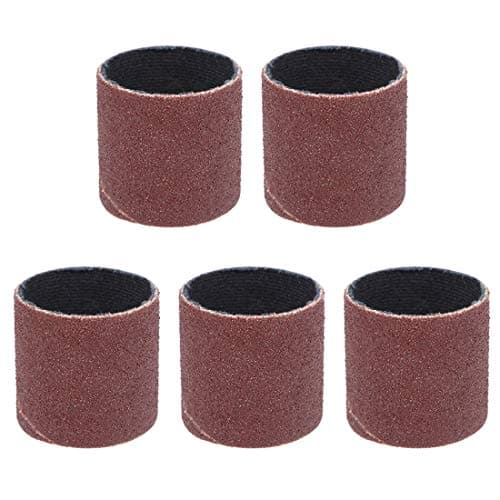 Image of sourcing map 1 Inch x 1 Inch Sanding Sleeves 120 Grits Sandpapers Band Drums 5 Pcs