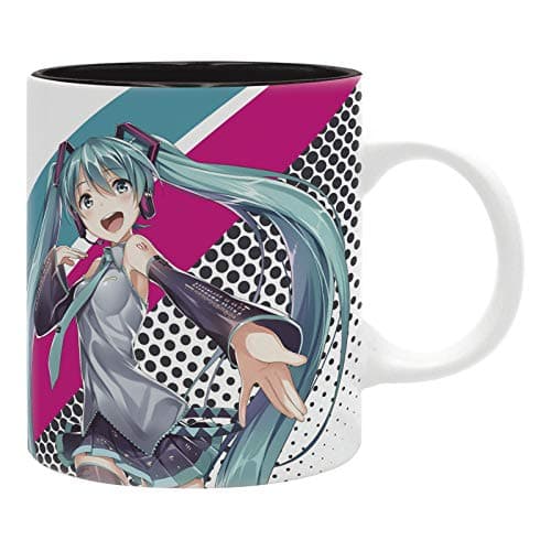 Image of ABYSTYLE Hatsune Miku Ceramic Coffee Tea Mug 11 Oz. Anime Manga Drinkware Dishwasher Microwave Safe Home & Kitchen Essentials Gift