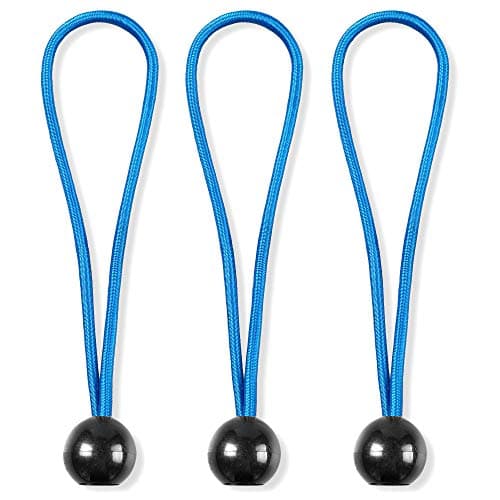 Image of 10x Strong Tarpaulin Elasticated Ball Bungee Cords - Boat Cover/Tarp Tie Down Set NANDEYIBI