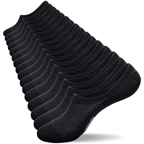 Image of coskefy No Show Socks, Cotton Anti-Slip Invisible Low Cut Sports Trainer Liner Socks for Men Women 8 Pairs