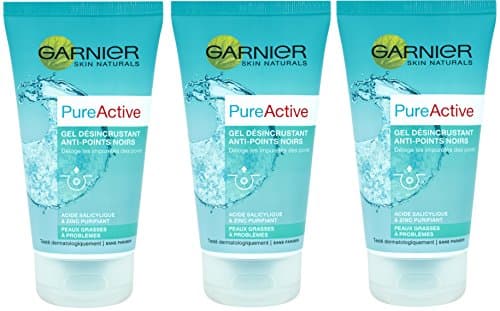 Image of Garnier Pure Active Anti-Blackhead Remover Gel 150 ml - Pack of 3