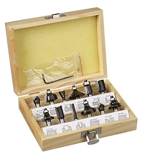 Image of kwb 12-Piece Cutter Set Ø 8 Mm, Carbide-Tipped With Precise Clamping Shank and Optimised Cutting Geometry for An Exact Milling Pattern