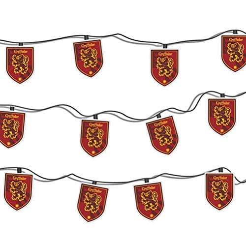 Image of Pyramid International HARRY POTTER Gryffindor Crest LED String Lights in Gift Box, Indoor Fairy Lights - Official Merchandise