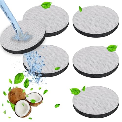 Image of VLYX 6-Pack Replacement Water Filter Discs for Brita Fill & Go Bottles | Reduces Chlorine, Microparticles, Impurities | Compatible with Select Filter Carafes