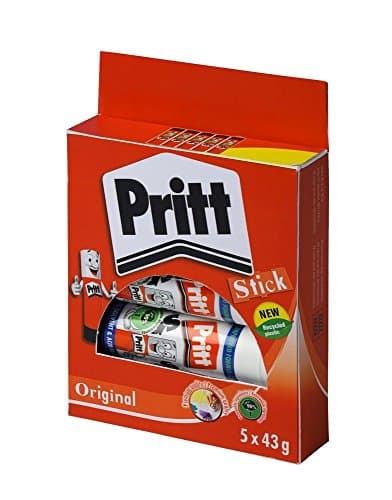 Image of Pritt Solid Washable Non-Toxic Stick Glue, 43 g - Large, Pack of 10