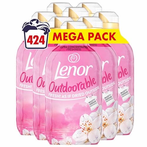 Image of Lenor Outdoorable Fabric Conditioner 424 Washes (8x53), Dreamy Jasmine - Ultra Concentrated Freshness