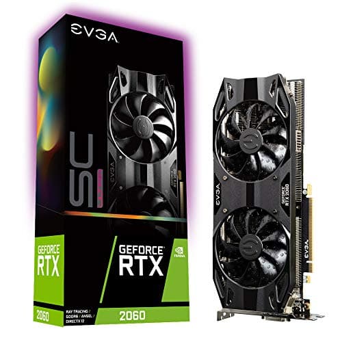 Image of EVGA 06G-P4-2067-KR GeForce RTX 2060 SC Ultra Gaming, 6GB GDDR6, Dual HDB Fans