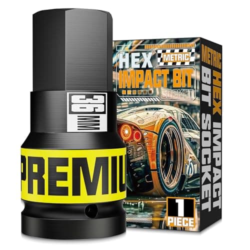 Image of Aurlloct 1" Drive Impact Hex Bit Socket, H36 Allen Key Socket, Auto Repair Industrial Assembly Equipment Maintenance and DIY Enthusiasts Alike