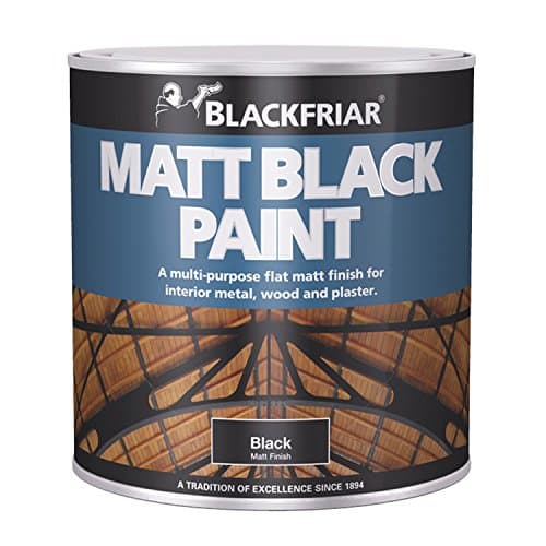 Image of Blackfriar 2.5 Litre Wood and Metal Matt Black Paint for Interior Use