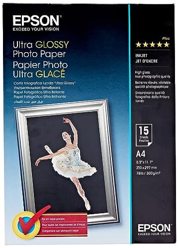 Image of Epson Ultra Glossy Photo Paper A4 (210 x 297 mm) - 15 sheet(s)