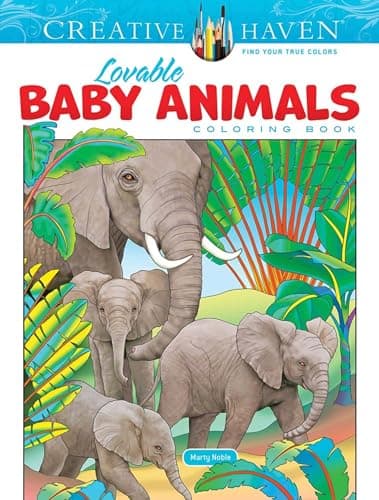 Image of Creative Haven Lovable Baby Animals Coloring Book (Creative Haven Coloring Books)