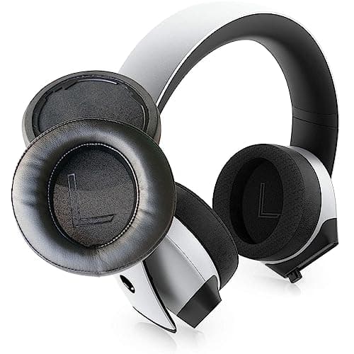 Image of V-MOTA Earpads Compatible with Alienware Stereo PC Gaming Headset AW310H AW510H,Replacement Ear Cushions Repair Part (Leather)