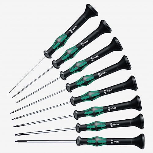 Image of Wera 2054/8 Kraftform Micro Hex SAE Precision Screwdriver Set