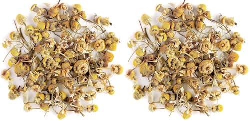 Image of Camomile Organic Herbal Tea Flowers - Soothing and Relaxing - Wild Matricaria Chamomile 100g (Pack of 2)