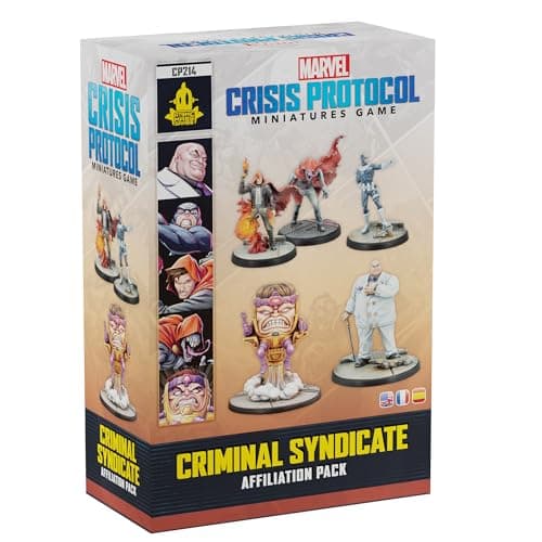Image of Asmodee, Marvel Crisis Protocol - Criminal Syndicate Affiliation Pack, Tabletop Miniatures Expansion, Ages 14 plus, 2 Players, 90 Minutes Playing Time