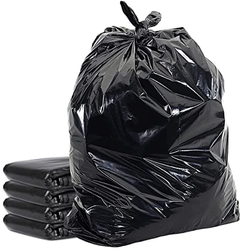 Image of HOMESmith Extra Large & Extra Heavy Duty Refuse Sacks, Black Colour Bin Bags Pack of 10