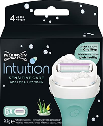 Image of Wilkinson Sword Intuition Sensitive Care Razor Blades for Women, Pack of 6