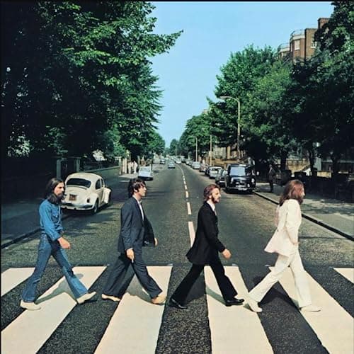 Image of The Beatles Abbey Road Album cover, poster, wall art. Print or Fully Framed Available. Actual size of original Vinyl Covers. (Print Only)