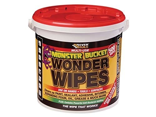 Image of Everbuild Monster Wonder Wipes Tub 500 by Everbuild