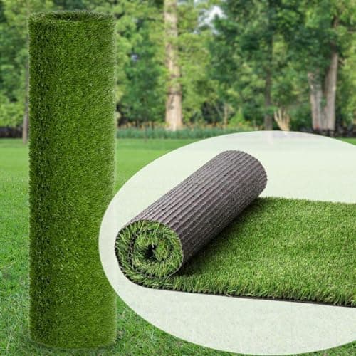 Image of WALPLUS 4m x 1m Artificial Grass - UV Protection Fake Grass with UV Resistant Fibres, 20mm Pile Height, Ideal Astro Turf for Gardens - One Roll