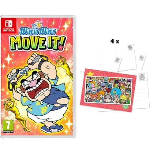Image of WarioWare: Move It! (Nintendo Switch) + postcard
