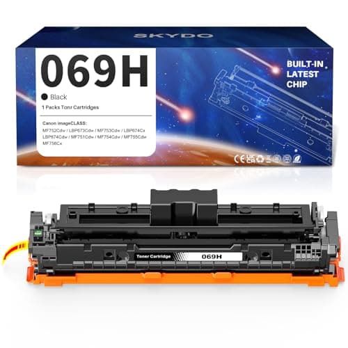 Image of Skydo 069H Toner Cartridge Black, With Chip, Compatible for Canon 5098C002 Toner Cartridge Black Compatible for Canon i-SENSYS LBP673Cdw LBP674Cdw LBP674Cx MF751Cdw MF753Cdw MF752Cdw
