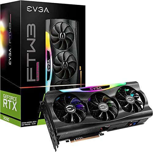 Image of EVGA GeForce RTX 3090 FTW3 Ultra Gaming, 24GB GDDR6X, iCX3 Technology, ARGB LED, Metal Backplate, 24G-P5-3987-KR (Renewed)