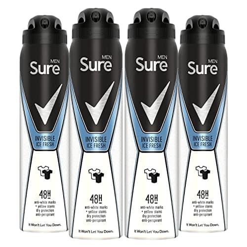 Image of 4 x 250ml Sure Men INVISIBLE ICE 48h Anti-Perspirant Deodorant