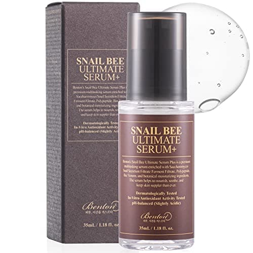 Image of BENTON Snail Bee Ultimate Serum Plus 35ml (1.18 fl.oz.) - Snail Secretion Filtrate, Bee Venom, Tea Tree Leaf Water Contained Skin Nourishing & Soothing Facial Serum for Damaged, Acne-Prone Skin